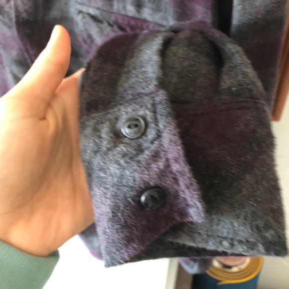 TNA Flannel Hooded Button-down Shirt - Picture 8 of 15